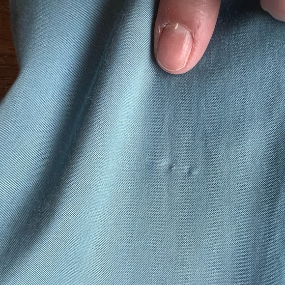 Paul Hardy sleeveless pin tuck blouse cornflower blue s/p - Picture 13 of 14